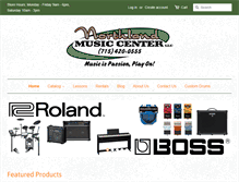 Tablet Screenshot of northlandmusiccenter.com